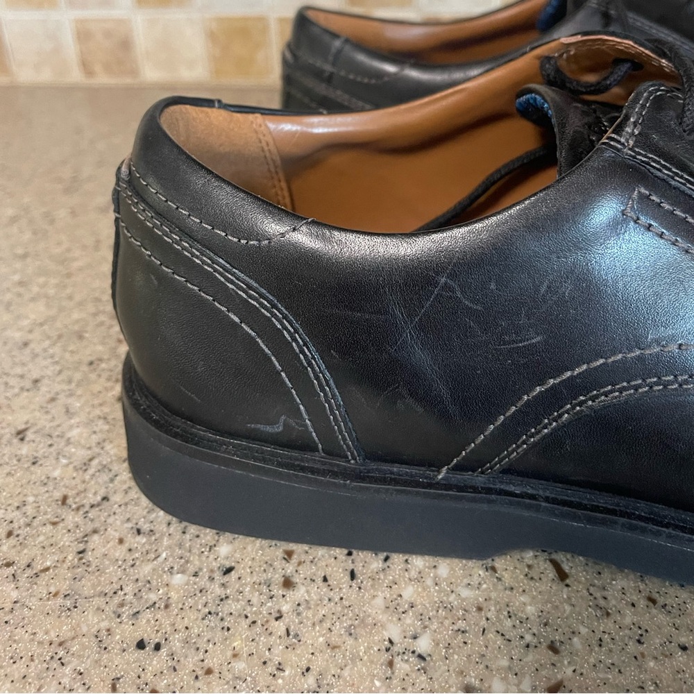 Clark’s Malwood Men’s Leather Lace Up Shoes in Black Size 12 M - Picture 10 of 12